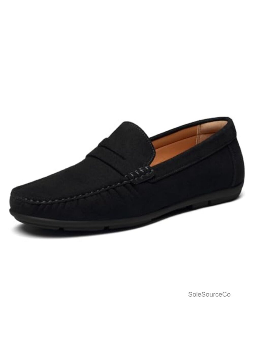 Faux Suede Penny Loafers Slip On Dress Shoes Driving Boat Shoes For Men